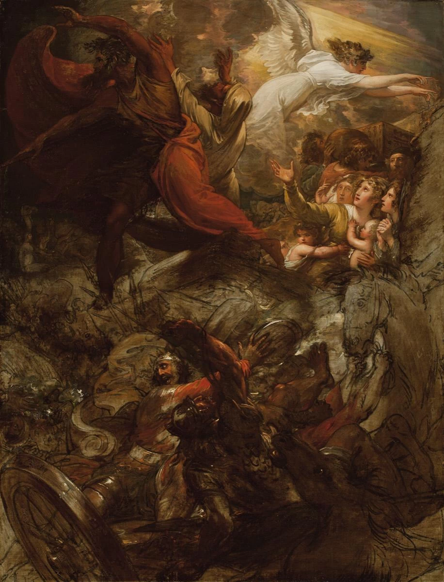 Il faraone e il suo esercito persi nel Mar Rosso - Worcester Art Museum